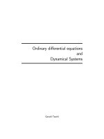 ordinary differential equations and dynamical systems - g. teschl