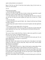 Đề cương môn pháp luật kinh tế