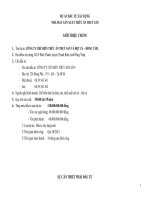 DỰ ÁN ĐẦU TƯ XÂY DỰNG NHÀ MÁY SẢN XUẤT THƯĆ ĂN THUỶ SẢN ppt