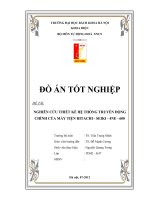 nghiên cứu thiết kế hệ thống truyền động chính của máy tiện hitachi - seiki - 4ne - 600