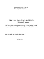 Tiểu luận:Quản lí hàng hóa của đại lí văn phòng phẩm pot