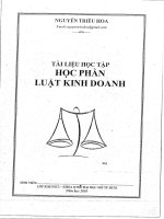 Giáo trình luật kinh doanh docx