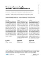 Stress symptoms and coping strategies in healthy elderly subjects pot