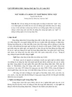 NGỮ NGHĨA CỦA ĐỘNG TỪ NGHĨ TRONG TIẾNG VIỆT docx