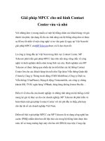 Giải pháp MPCC cho mô hình Contact Center vừa và nhỏ doc