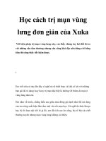 Học cách trị mụn vùng lưng đơn giản của Xuka ppt