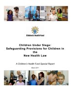 Children Under Siege: Safeguarding Provisions for Children in the New Health Law potx