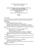 đề thi lí thuyết tốt nghiệp khóa 2 - kế toán doanh nghiệp - mã đề thi ktdn - lt (30)