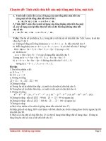 Chuyên đề: Tính chất chia hết của một tổng pdf