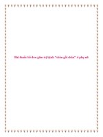 Bài thuốc bổ đơn giản trị bệnh 