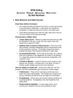 SPIN Selling: SITUATION ⋅ PROBLEM ⋅ IMPLICATION ⋅ NEED-PAYOFF docx