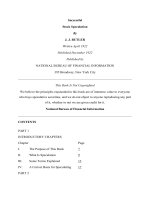 Successful Stock Speculation potx