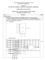 đáp án đề thi lí thuyết tốt nghiệp khóa 2 - điện tử dân dụng - mã đề thi đtdd - lt (12)
