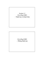 Cây trồng GMO – Thành tựu và thách thức pot