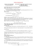 ĐỀ THI THỬ ĐẠI HỌC ĐỢT I NĂM HỌC 2012 - 2013 MÔN TOÁN KHỐI A TRƯỜNG THPT BỈM SƠN ppt