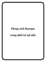 Phong cách Baroque trong thiết kế nội thất doc