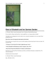 Elizabeth and her German Garden ppt