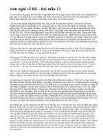 cảm nghĩ về Bố – bài mẫu 12