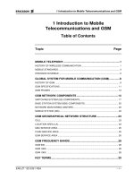 Introduction to mobile telecommunications and GSM