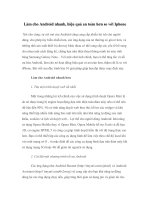 Làm cho Android nhanh, hiệu quả an toàn hơn so với Iphone potx