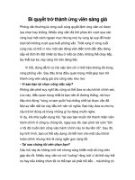 Bí quyết trở thành ứng viên sáng giá docx