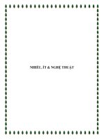 NHIỀU, ÍT & NGHỆ THUẬT docx