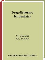Drug dictionary for dentistry potx