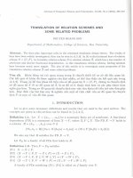 Chuyển dịch sơ đồ quan hệ và một số vấn đề liên quan. docx