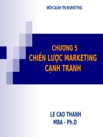 Chiến lược marketing cạnh tranh pptx