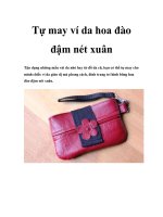 Tự may ví da hoa đào đậm nét xuân potx