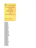 The Adventures of the Chevalier De La Salle ppt