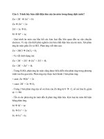 tổng hợp câu hỏi ôn tập môn công nghệ điện hóa