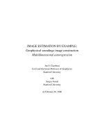 Image estimation by example   geophysical sounding   j  claerbout