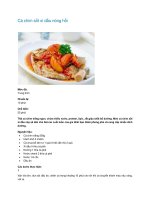 Cá chim sốt xì dầu nóng hổi pot