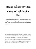 4 tháng thổi mờ 50% tàn nhang với nghệ ngâm dấm pptx