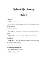 Lịch sử địa phương Phần 1 docx