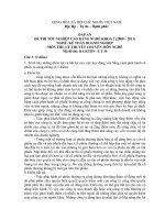 đáp án đề thi lí thuyết tốt nghiệp khóa 2 - kế toán doanh nghiệp - mã đề thi  da ktdn - lt (34)