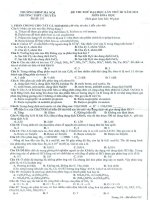 ĐỀ THI THỬ ĐẠI HỌC LẦN THỨ III NĂM 2012 MÔN HÓA HỌC - TRƯỜNG ĐHSP HÀ NỘI - MÃ ĐỀ THI 231 pptx