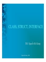 CLASS, STRUCT, INTERFACE - ThS. Nguyễn Hà Giang pdf