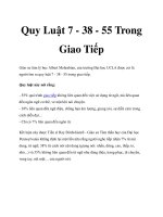 Quy Luật 7 - 38 - 55 Trong Giao Tiếp pptx