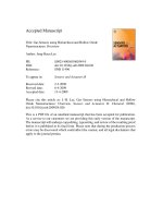 gas sensors using hierarchical and hollow oxide nanostructures overview