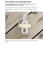 Làm bình hoa từ lọ đựng thực phẩm doc