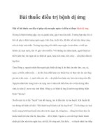 Bài thuốc điều trị bệnh dị ứng pptx