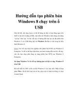 Hướng dẫn tạo phiên bản Windows 8 chạy trên ổ USB potx