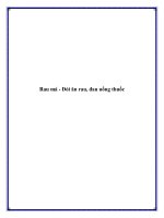 Rau má - Đói ăn rau, đau uống thuốc ppt