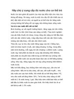 Hãy chú ý cung cấp đủ nước cho cơ thể trẻ pot