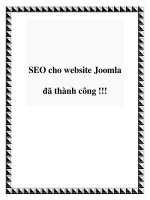 SEO cho website Joomla đã thành công !!! doc