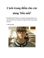 Cách trang điểm cho các nàng ''''bốn mắt'''' pdf