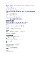 Một số bài tập phương trình lượng giác được trích từ các đề đại học