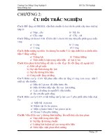 CHƯƠNG 2: CÂU HỎI TRẮC NGHIỆM động lực học pot